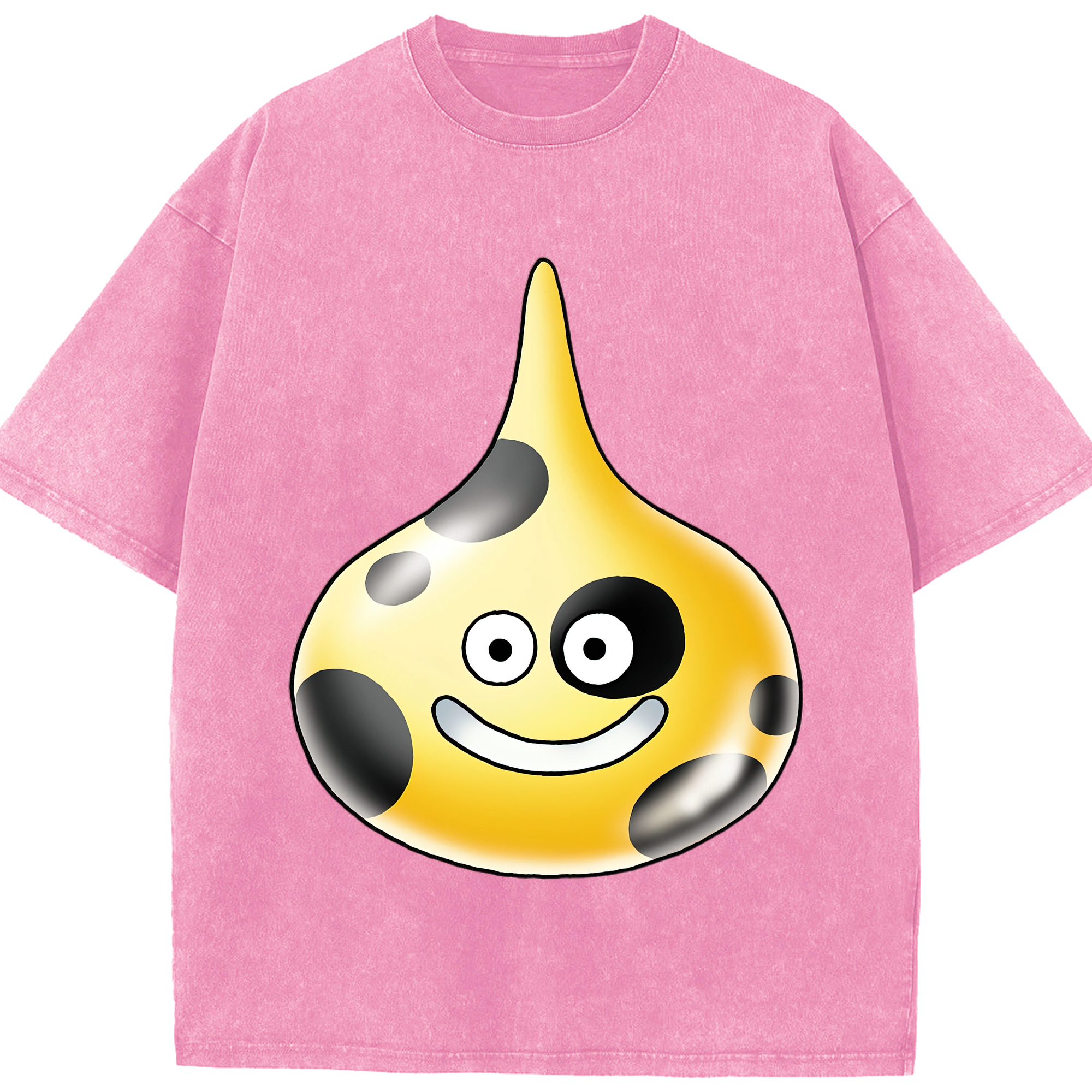 （画像用） ドラゴンクエスト Doragon Kuesuto Dragon Quest 綿100% ヴィンテージ風 半袖Tシャツ（フロントプリント）